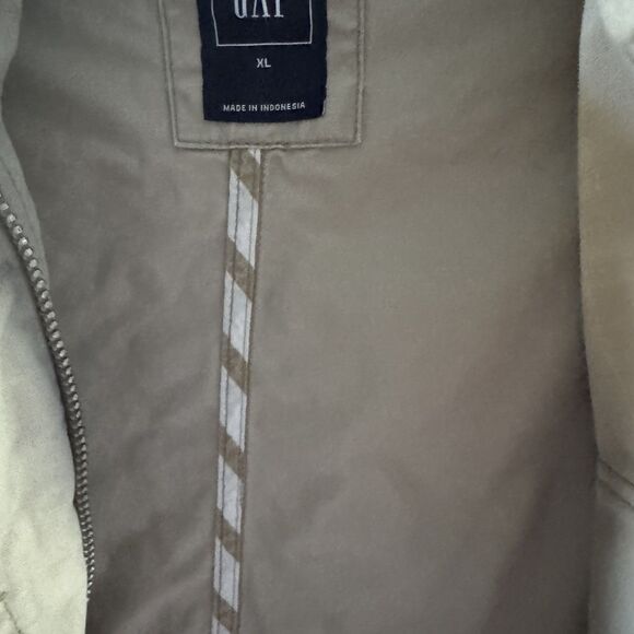Gap Utility Cargo Jacket Women Sz XL Khaki Capsule Lightweight Adjustable Waist - Picture 5 of 10